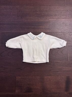 Vintage Baby Dior Peter Pan Collared Top